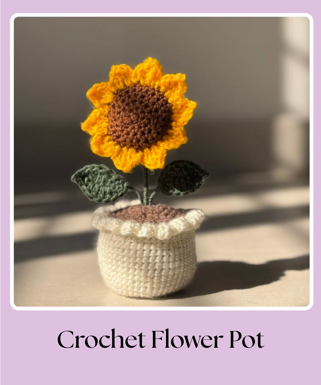 Crochet flower pots
