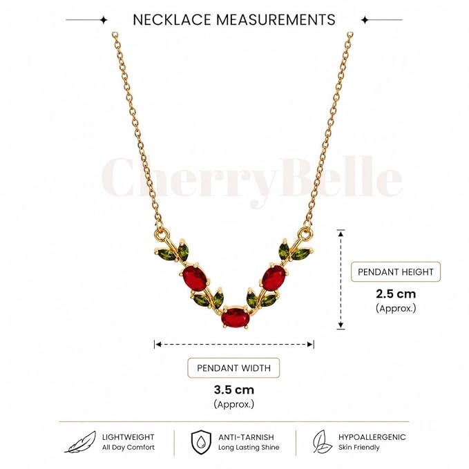 Red Tulip Necklace