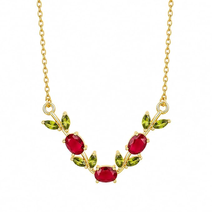 Red Tulip Necklace