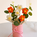 Amber Bloom Crochet Bouquet